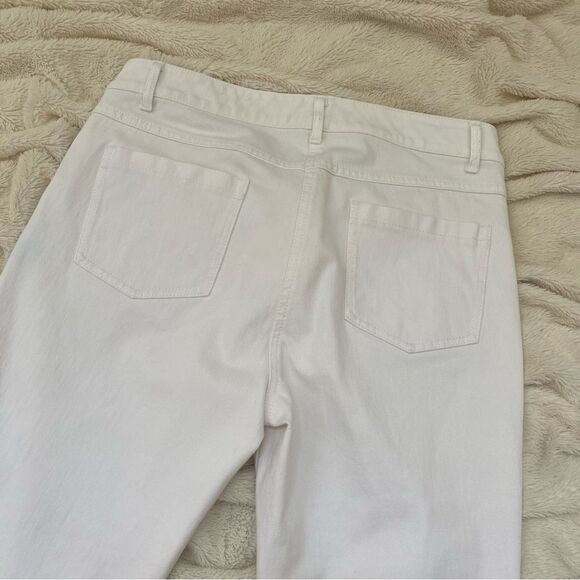 J. McLaughlin Lexi 4-Way Stretch Denim Slim Leg Jeans white size 8 - Picture 5 of 9